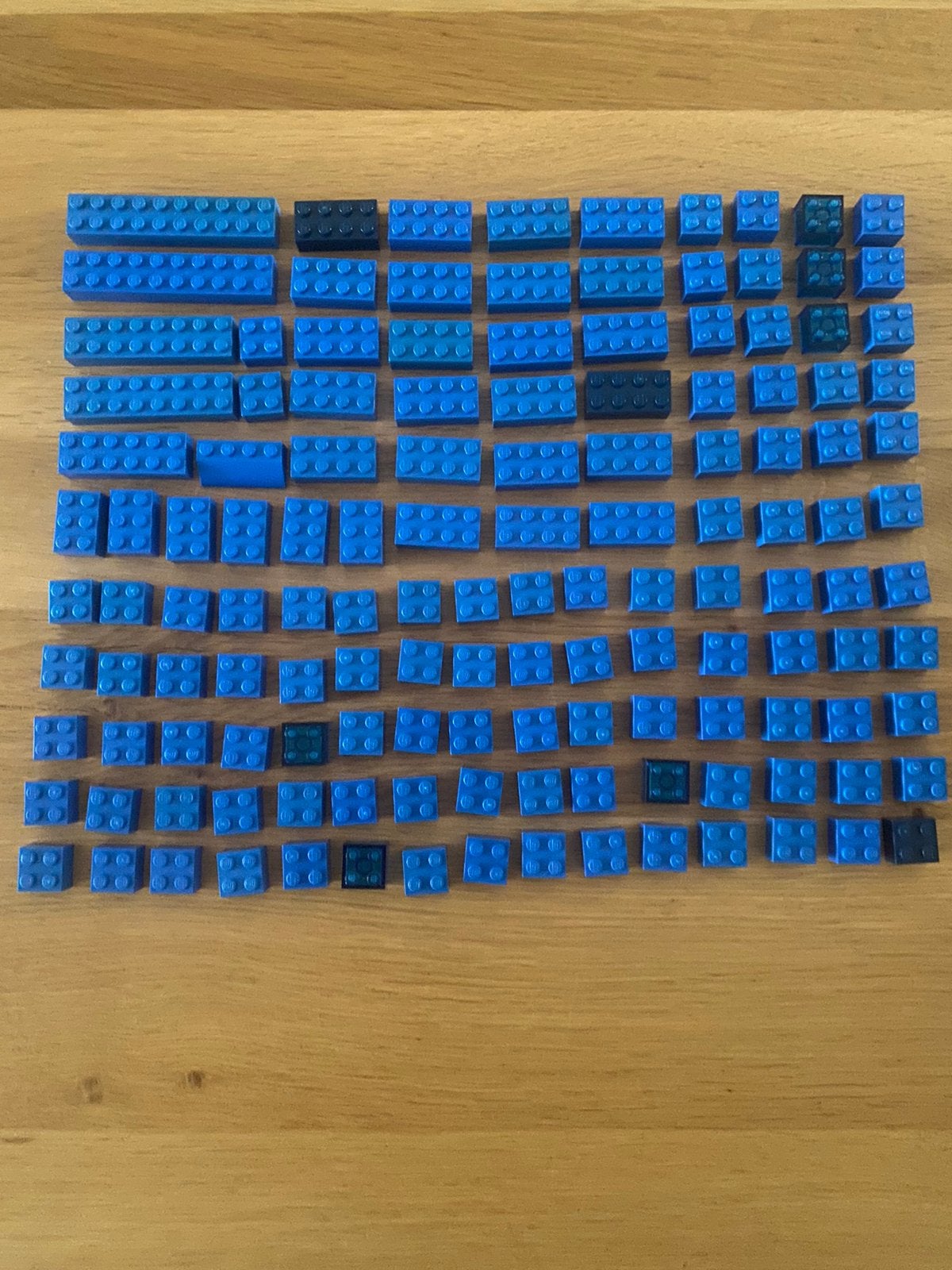 Lego bouwstenen verschillende kleuren blauw, Ophalen of Verzenden, Zo goed als nieuw