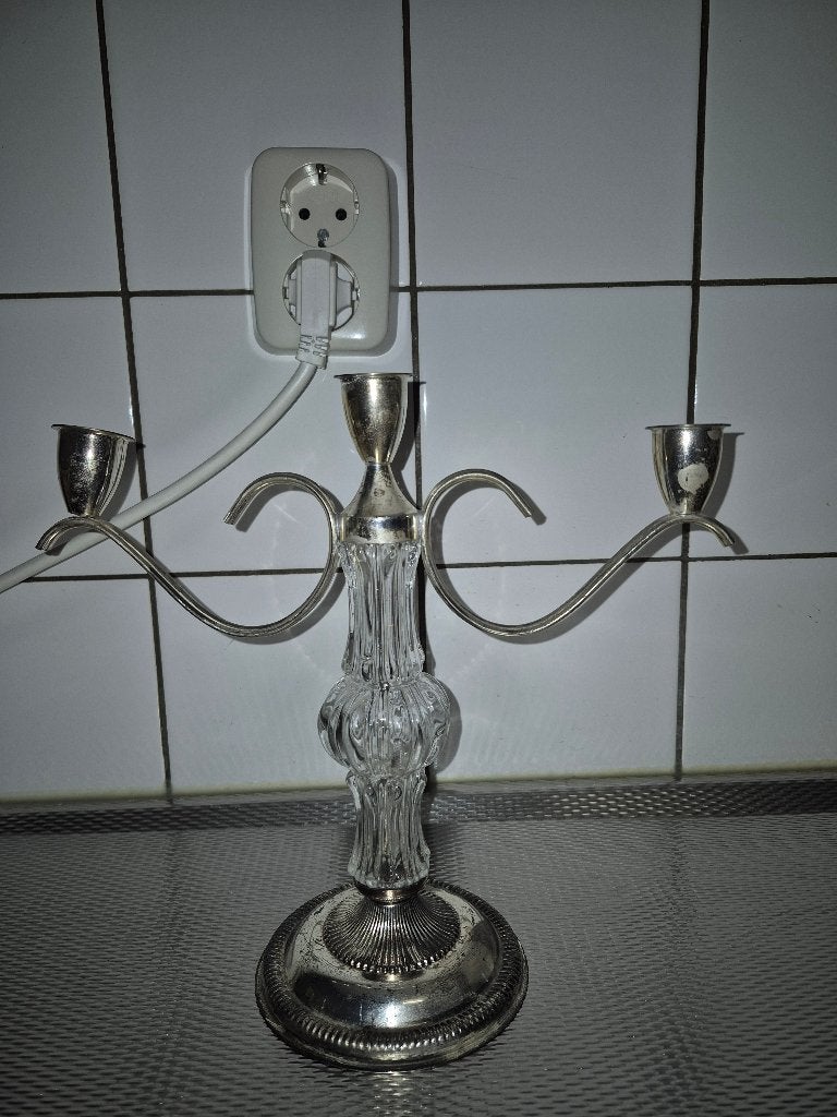 3 armige kandelaar, Ophalen of Verzenden, Gebruikt, Kandelaar