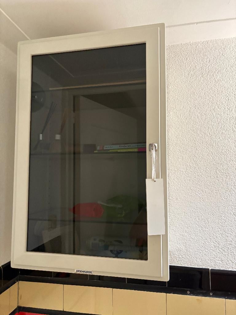 vintage dokterskastje/medicijnkastje/vitrinekastje, Ophalen, Gebruikt, Vintage, 50 tot 100 cm