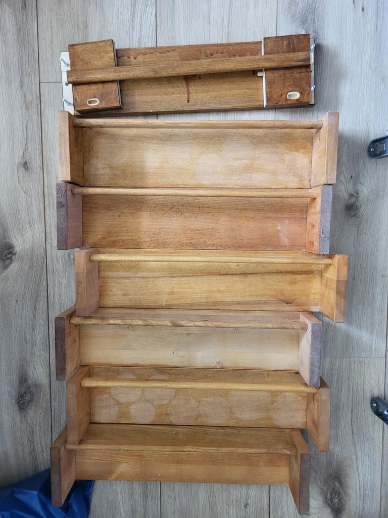 7 Ikea Houten kruidenrekjes, Ophalen of Verzenden