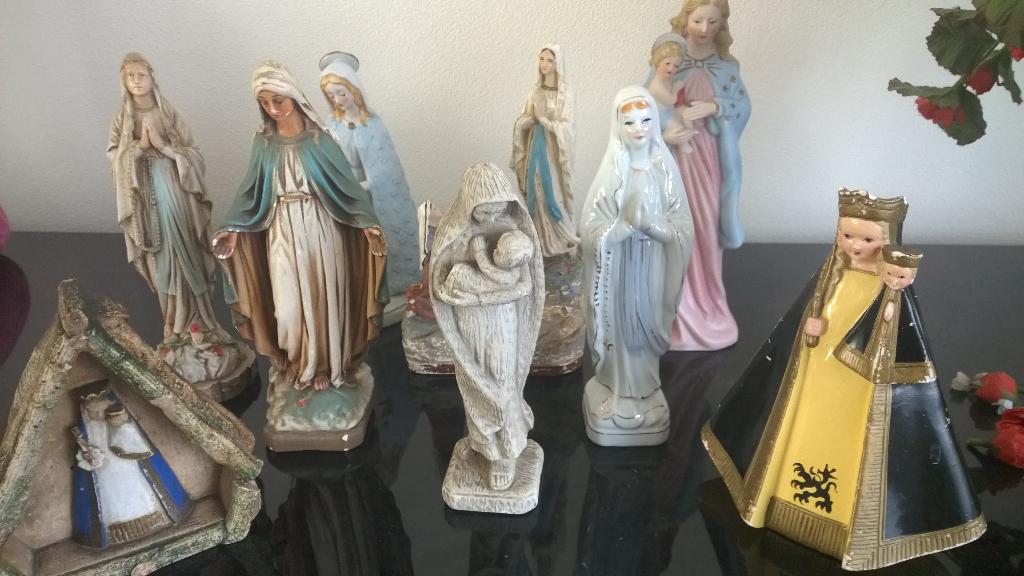 Maria / O L Vrouw beeldjes, Antiek en Kunst, Antiek | Religie, Ophalen of Verzenden
