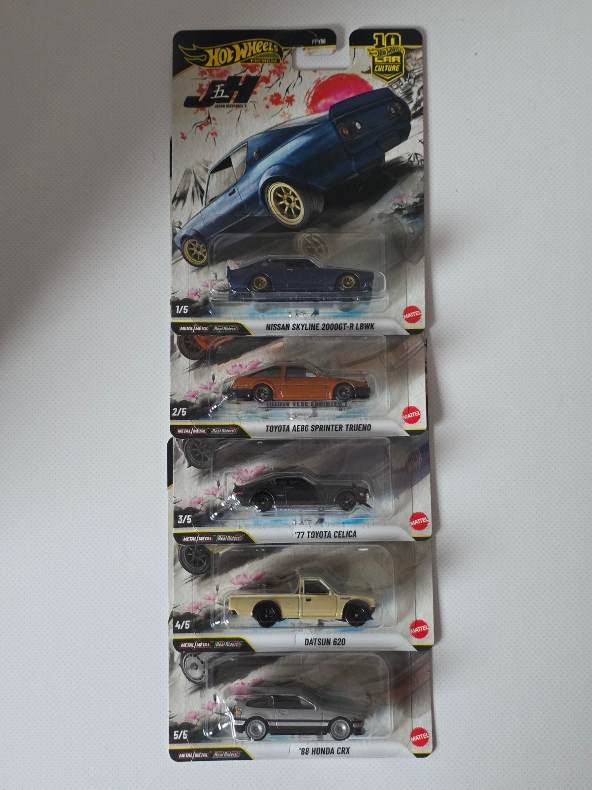 Hot Wheels Car Culture Japan Historics 3 Set (5 auto's), Ophalen of Verzenden