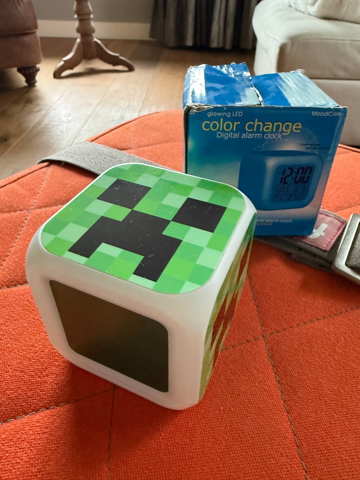 NIEUW - Minecraft Creeper Wekker - Digitale Kleurveranderend, Ophalen of Verzenden, Nieuw