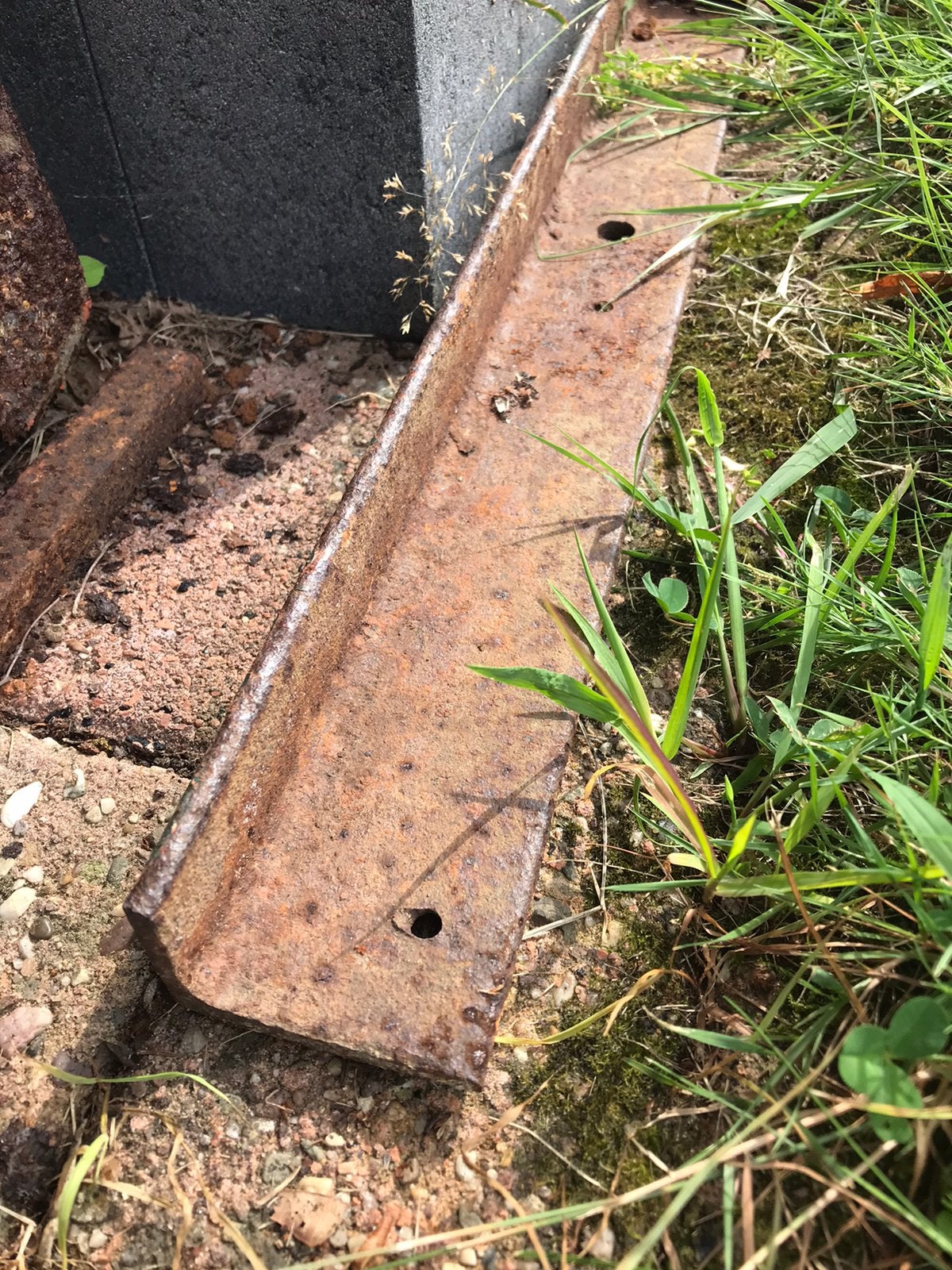 Stalen hoeklijn 4 x 6 cm, lengte 600 cm, Ophalen, Gebruikt, 250 mm of meer