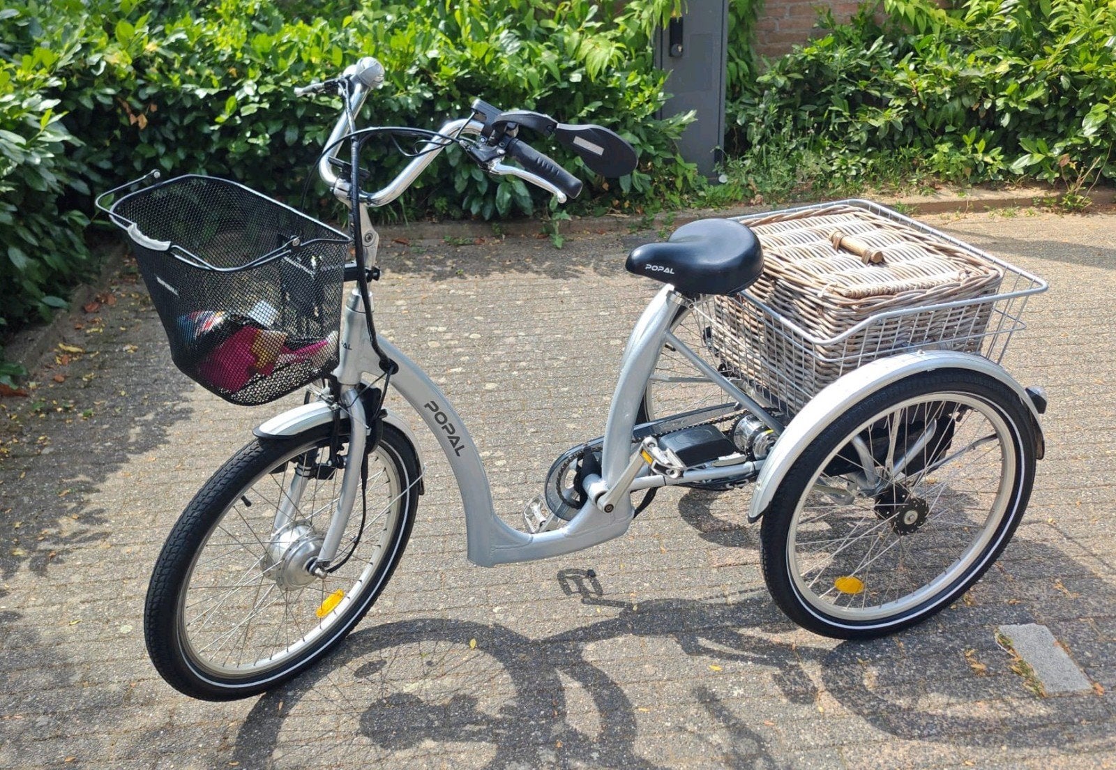 Nette Driewieler E-bike elektrische fiets senioren omafiets, Ophalen of Verzenden, Zo goed als nieuw, Velgrem, Popal transport fiets