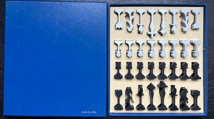Aparte schaakset “Made by Mifa” (Aluminium), Een of twee spelers, Ophalen of Verzenden, Zo goed als nieuw