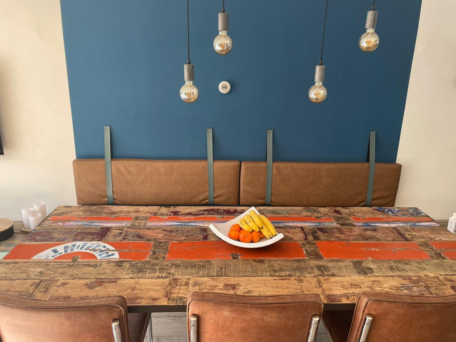Eet tafel van trein onderdelen te koop, Ophalen, 200 cm of meer, 50 tot 100 cm, Zo goed als nieuw