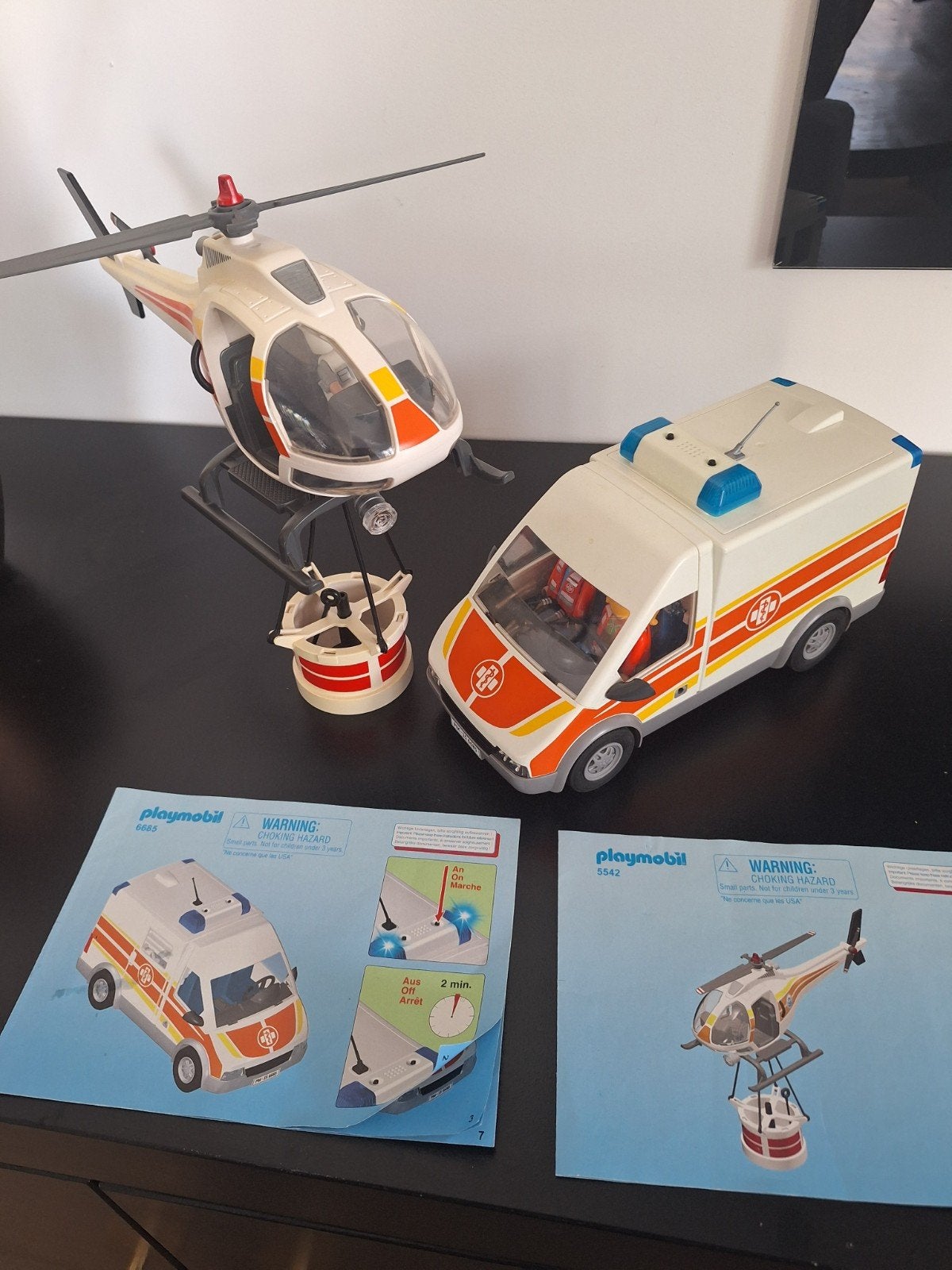 Playmobil Ambulance en Helikopter Set, Ophalen of Verzenden, Jongen of Meisje
