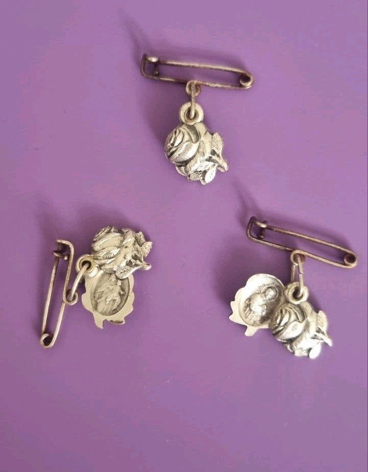 Religieuse roos hanger. Open te schuiven, Verzenden, Sieraad, Christendom | Katholiek