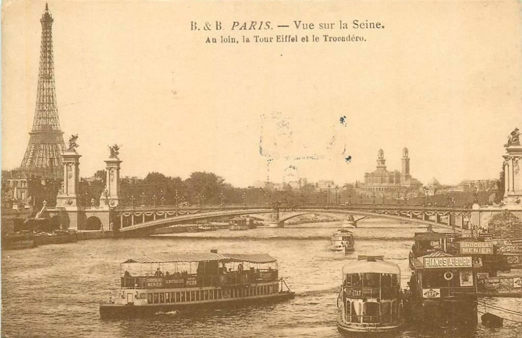 381-432-037 Paris Vue sur la Seine, Verzenden, Voor 1920, Frankrijk