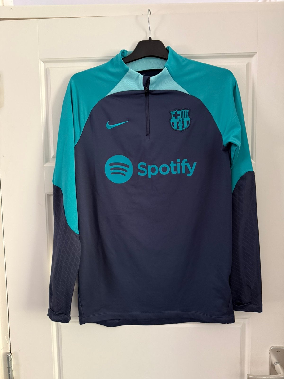 Nike FC Barcelona 2023/2024 Trainingspak Drill Top, Blauw, Ophalen of Verzenden, Zo goed als nieuw, Voetbal