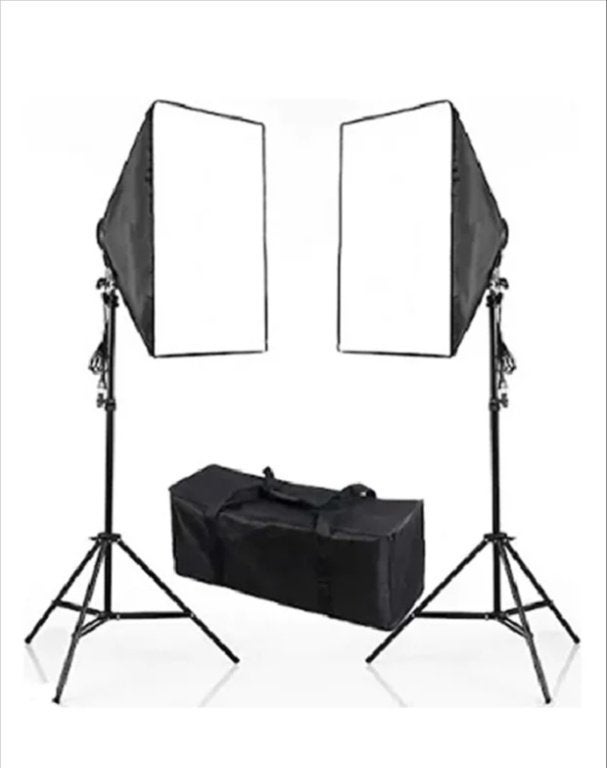 Softbox Set van 2 stuks met Statieven en Draagtas, Audio, Tv en Foto, Fotografie | Fotostudio en Toebehoren, Nieuw, Studiolamp