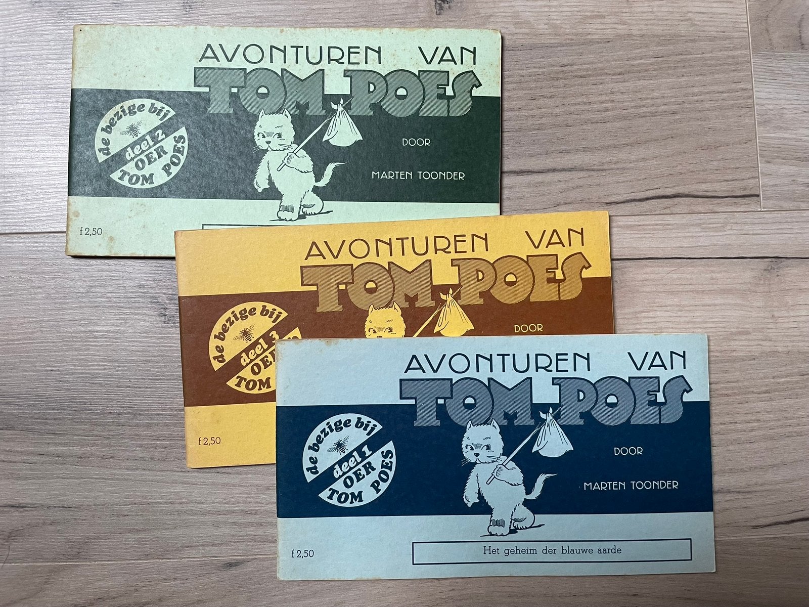 3x Tom Poes, Meerdere stripboeken, Ophalen of Verzenden, Gelezen
