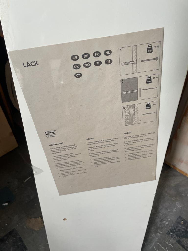 IKEA Lack plank 110cm wit, Ophalen, Nieuw