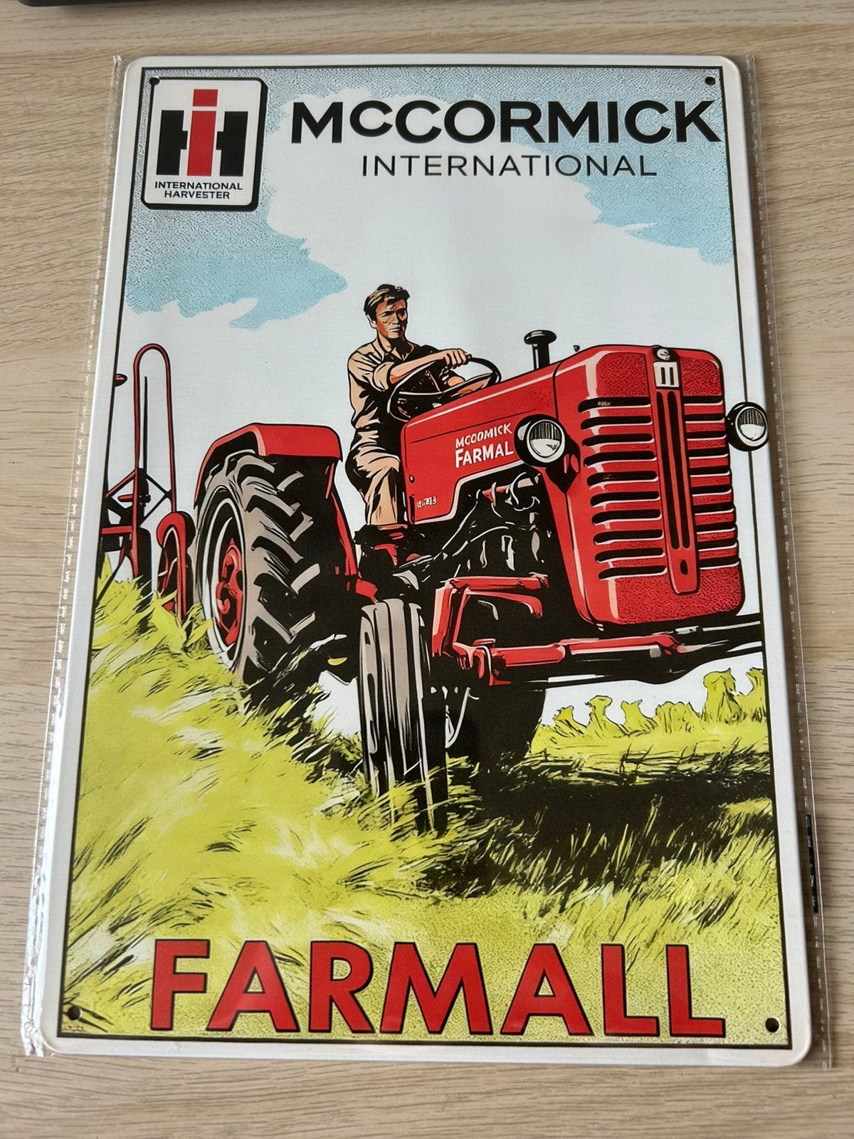 Reclamebord farmall, Ophalen of Verzenden, Nieuw, Reclamebord