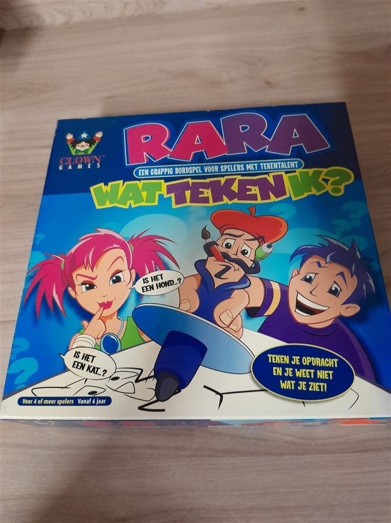 rara wat teken ik - s4437, Hobby en Vrije tijd, Gezelschapsspellen | Bordspellen, Verzenden, Zo goed als nieuw