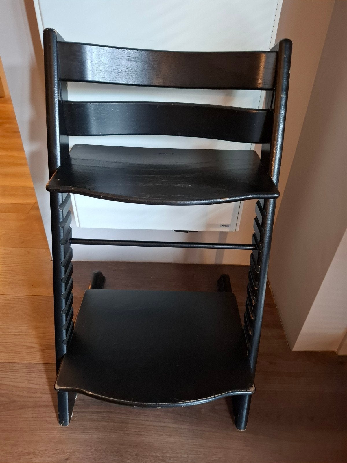 Stokke Trip Trap Meegroei stoel. Zwart, Ophalen, Gebruikt, Meegroeistoel