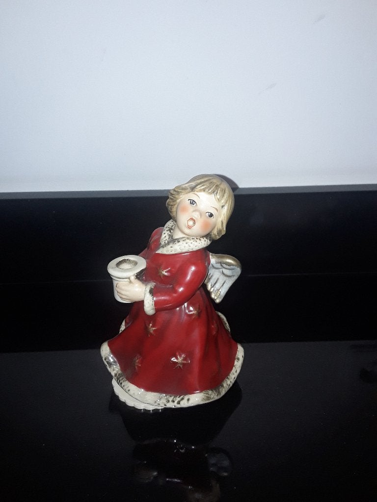Goebel engel muziekdoos en kandelaar, Verzenden, Zo goed als nieuw, Overige materialen, Overige typen