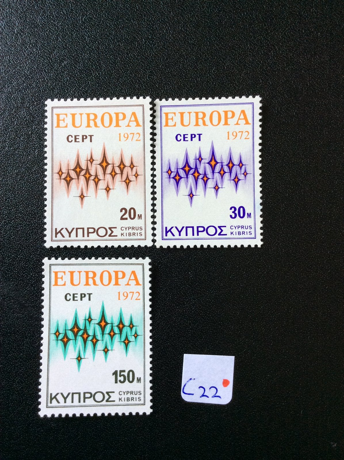 Cyprus postzegels 1972 pfr Mi 374/76, Ophalen of Verzenden, Overige landen, Postfris