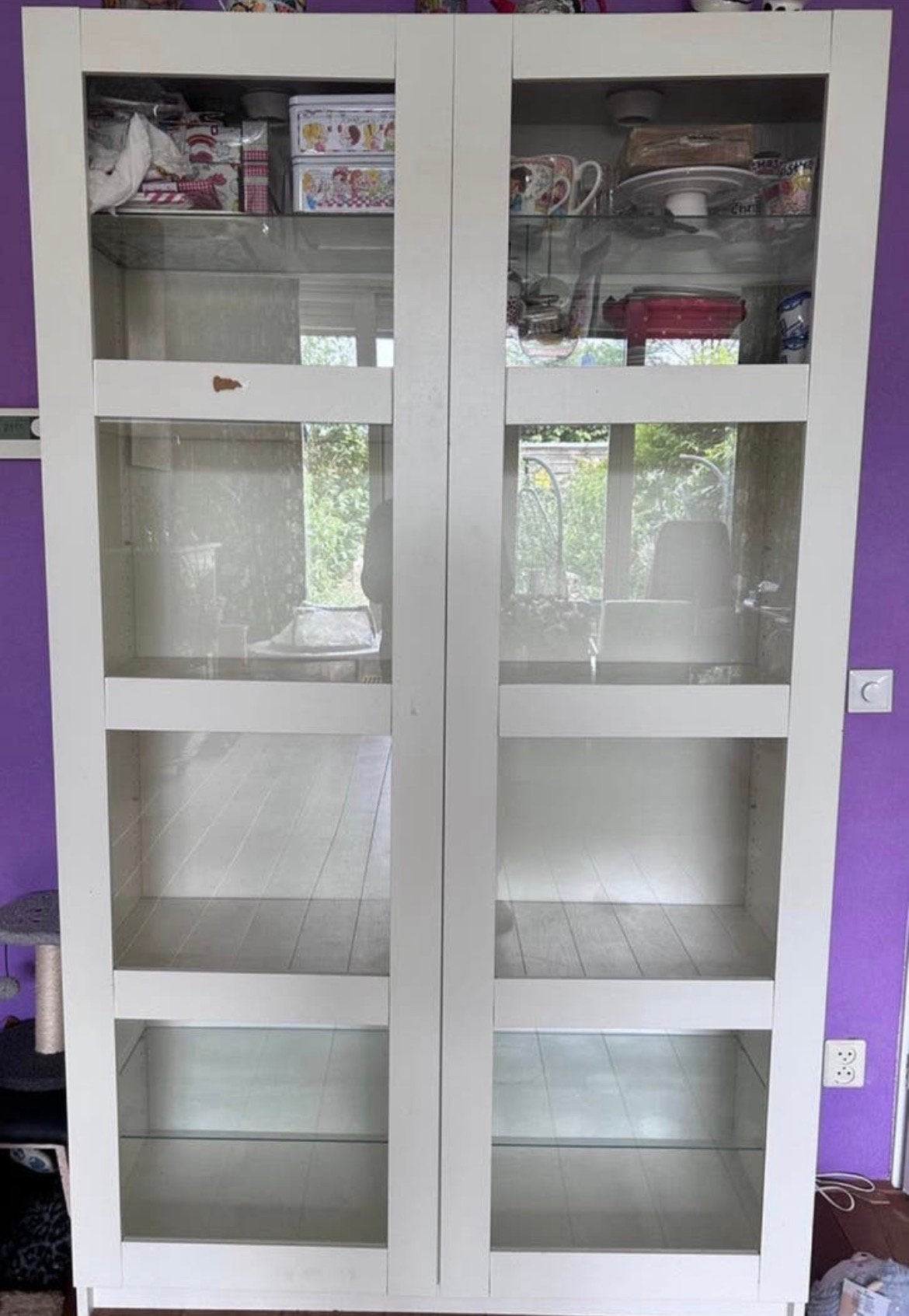 Vitrinekast, Huis en Inrichting, Kasten | Vitrinekasten, Ophalen, 100 tot 150 cm, 200 cm of meer, Modern