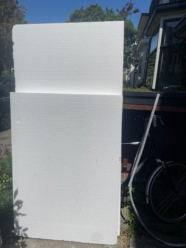 gratis piepschuim platen, Ophalen, Piepschuim (Tempex), 8 tot 12 cm, Minder dan 5 m²