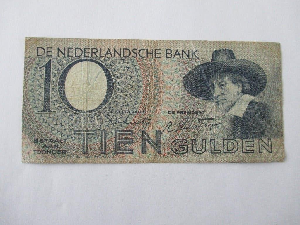 Bankbiljet 10 gulden 1943 staalmeester, Postzegels en Munten, Ophalen of Verzenden, 10 gulden, Los biljet