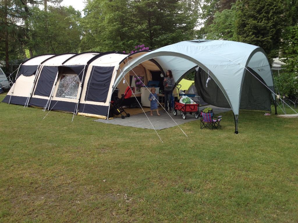 Obelink Amazonas 600 tunneltent (robuust en groot), Caravans en Kamperen, Tenten, Ophalen, Gebruikt, Tot en met 6