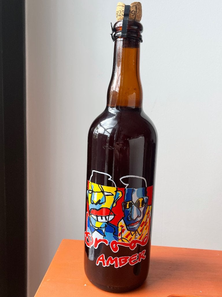 Herman Brood Bier Amber, Ophalen, Zo goed als nieuw, Flesje(s), Overige merken