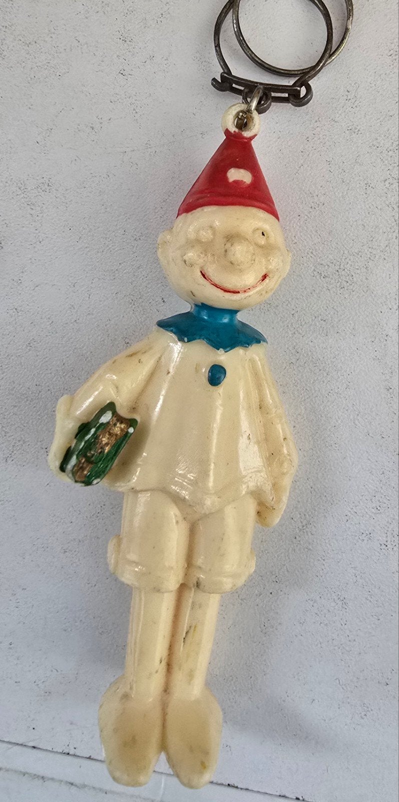 Vintage sleutelhanger Pinokkio / Elfje, Verzamelen, Ophalen of Verzenden, Gebruikt, Knuffel of Figuurtje
