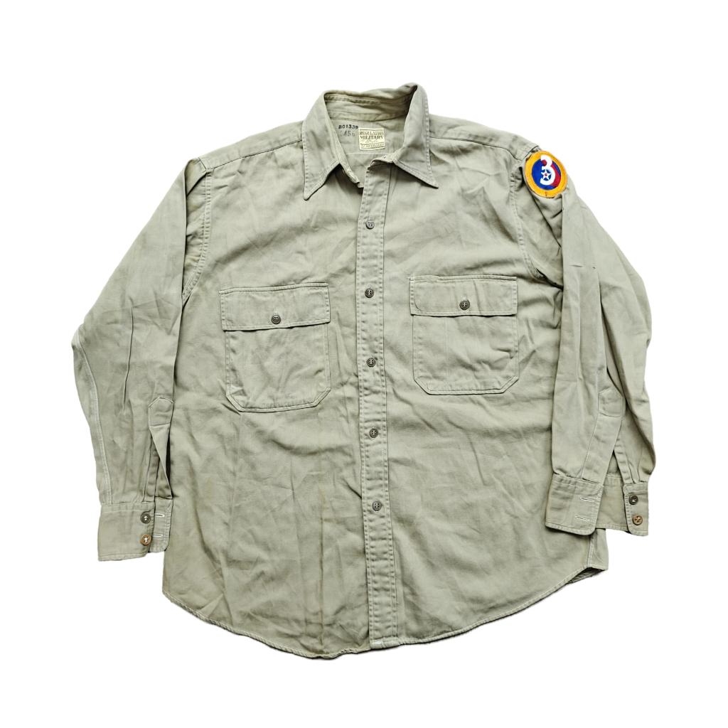 WWII US Khaki Shirt 3rd Air Force, Ophalen of Verzenden, Luchtmacht, Amerika, Kleding of Schoenen