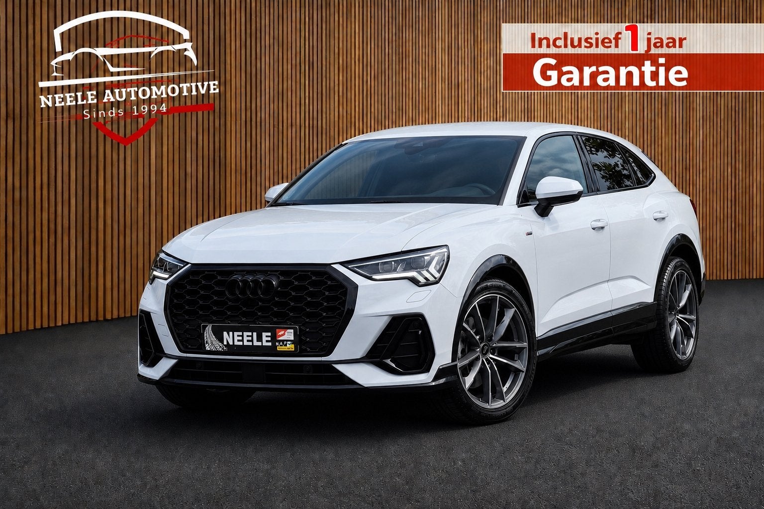 ✅ Audi Q3 45 TFSI e Sportback S-Line | Elek.stoelen | Camera, Automaat, Zwart, 4 cilinders, Wit