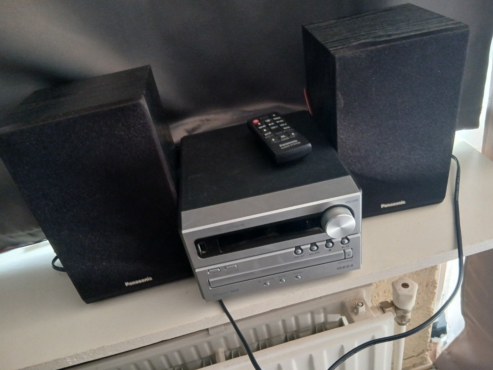 Panasonic Radio met CD-speler en speakers, Ophalen, Gebruikt, Radio, Met cd-speler