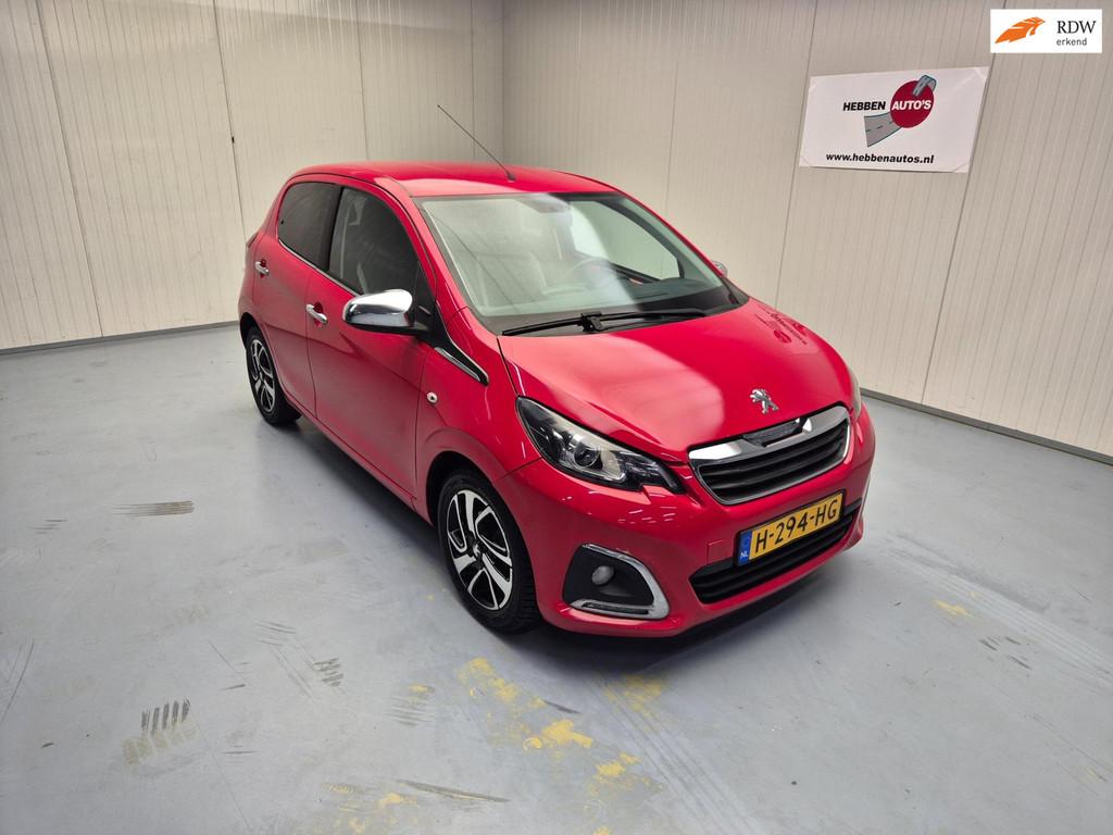 Peugeot 108 1.2 PureTech GT-line Camera Airco Cruise Control, Auto's, Peugeot, Voorwielaandrijving, Stof, Gebruikt, 840 kg