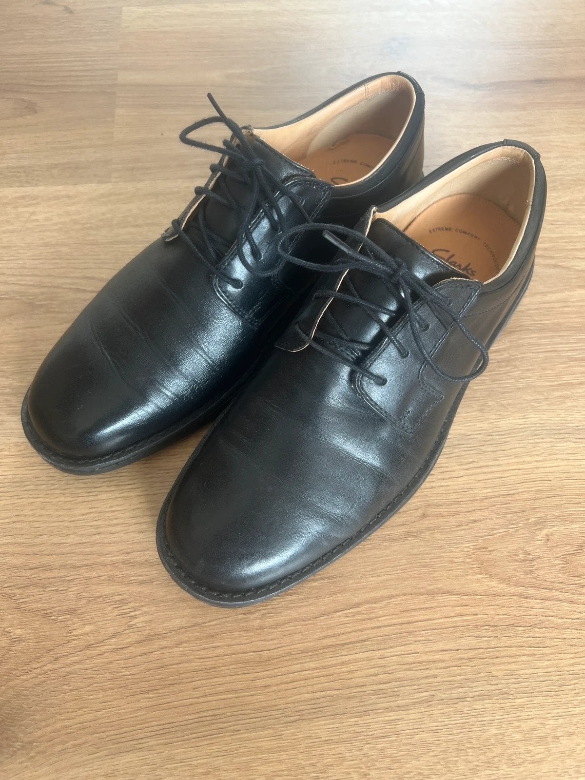 Clarks dress shoes leather active air, Ophalen of Verzenden, Nieuw, Zwart, Clarks