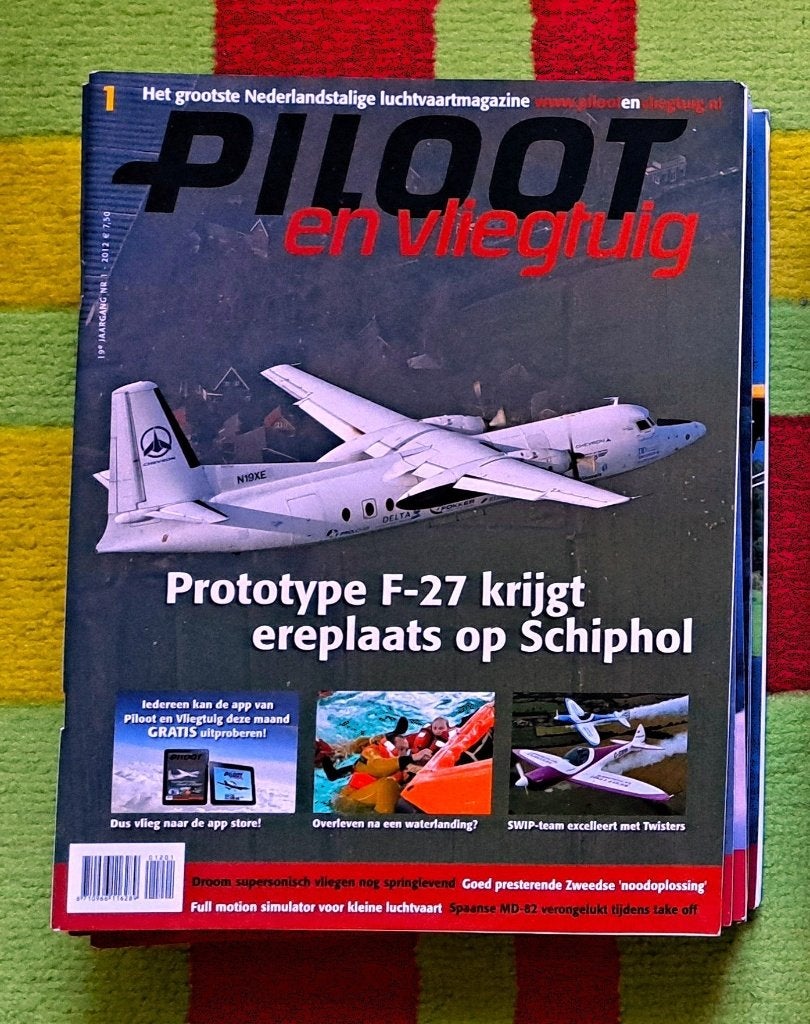 Piloot en Vliegtuig jaargang 2012 (12 tijdschriften), Ophalen, Zo goed als nieuw, Wetenschap en Natuur