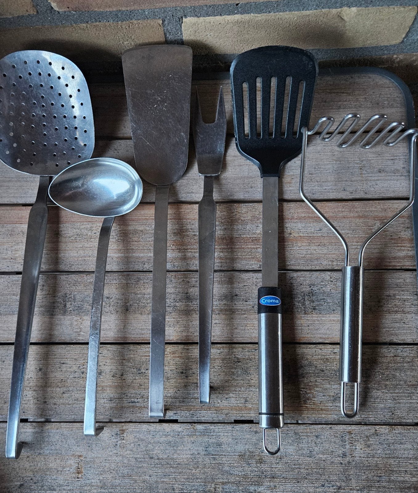 Diverse hulp bestek, Ophalen of Verzenden, Zo goed als nieuw, Rvs of Chroom, Los bestek