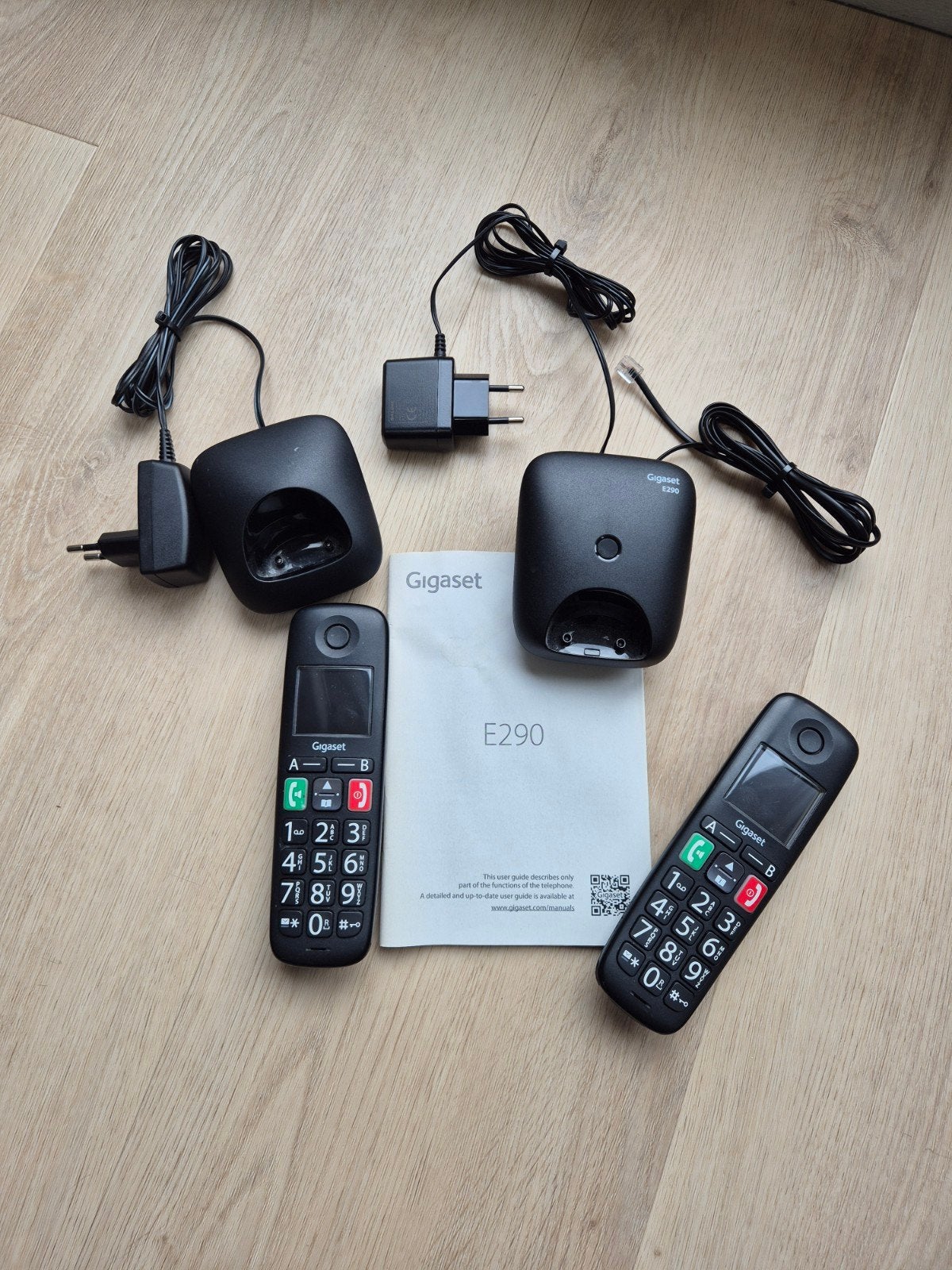 Siemens Gigaset E290 Senioren Telefoon - Grote Toetsen, Ophalen of Verzenden, Gebruikt, 2 handsets