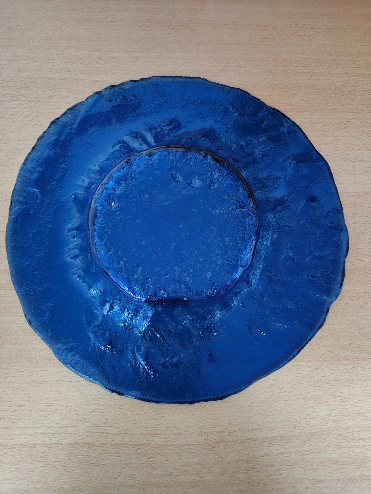 Prachtige blauwe schaal - 37 cm doorsnede, Huis en Inrichting, Ophalen of Verzenden