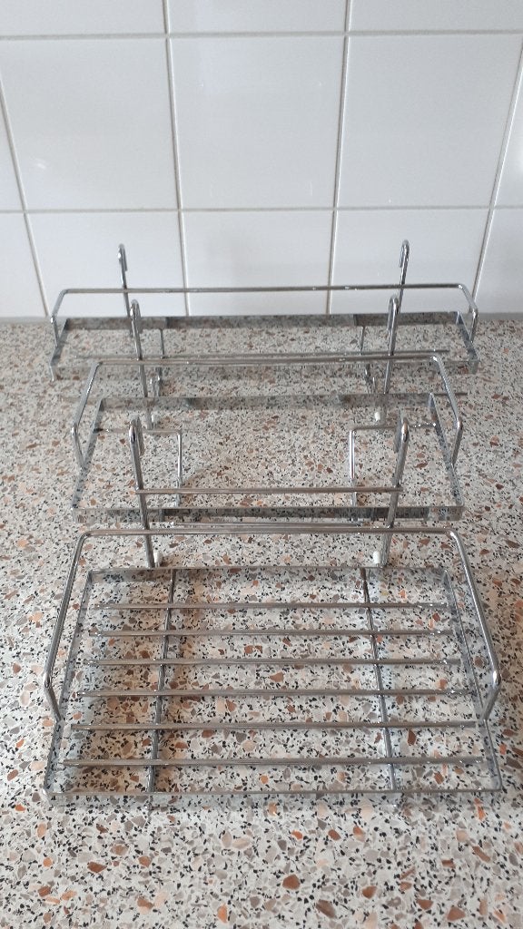 Keukenrekjes Chroom, Overige typen, Ophalen, Zo goed als nieuw, Metaal