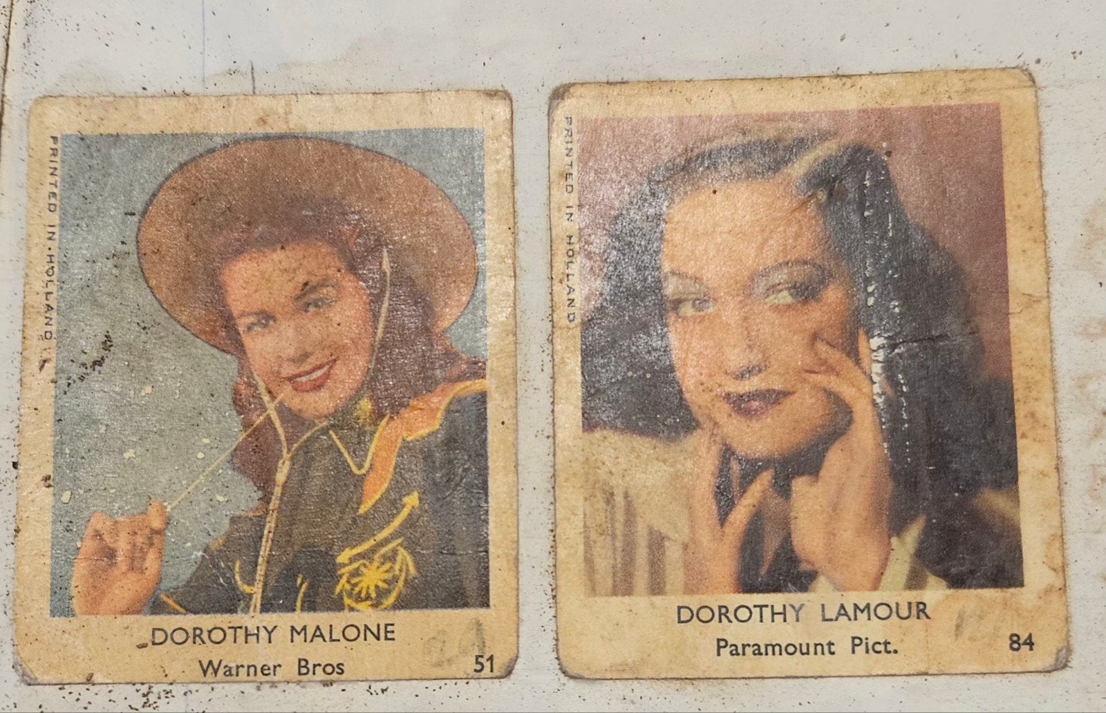 bubble gum plaatjes jaren 50, Ophalen of Verzenden, Meerdere plaatjes