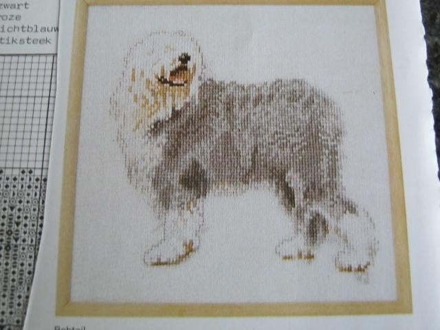 Borduurpatroon  Bobtail  hond   nr 9669, Verzenden, Nieuw, Handborduren, Patroon