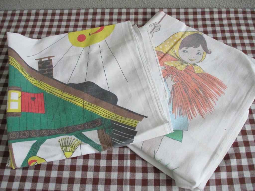 Twee Vintage Overdoeken voor Keukenrek Brabantia Retro, Ophalen of Verzenden, Huis en Inrichting