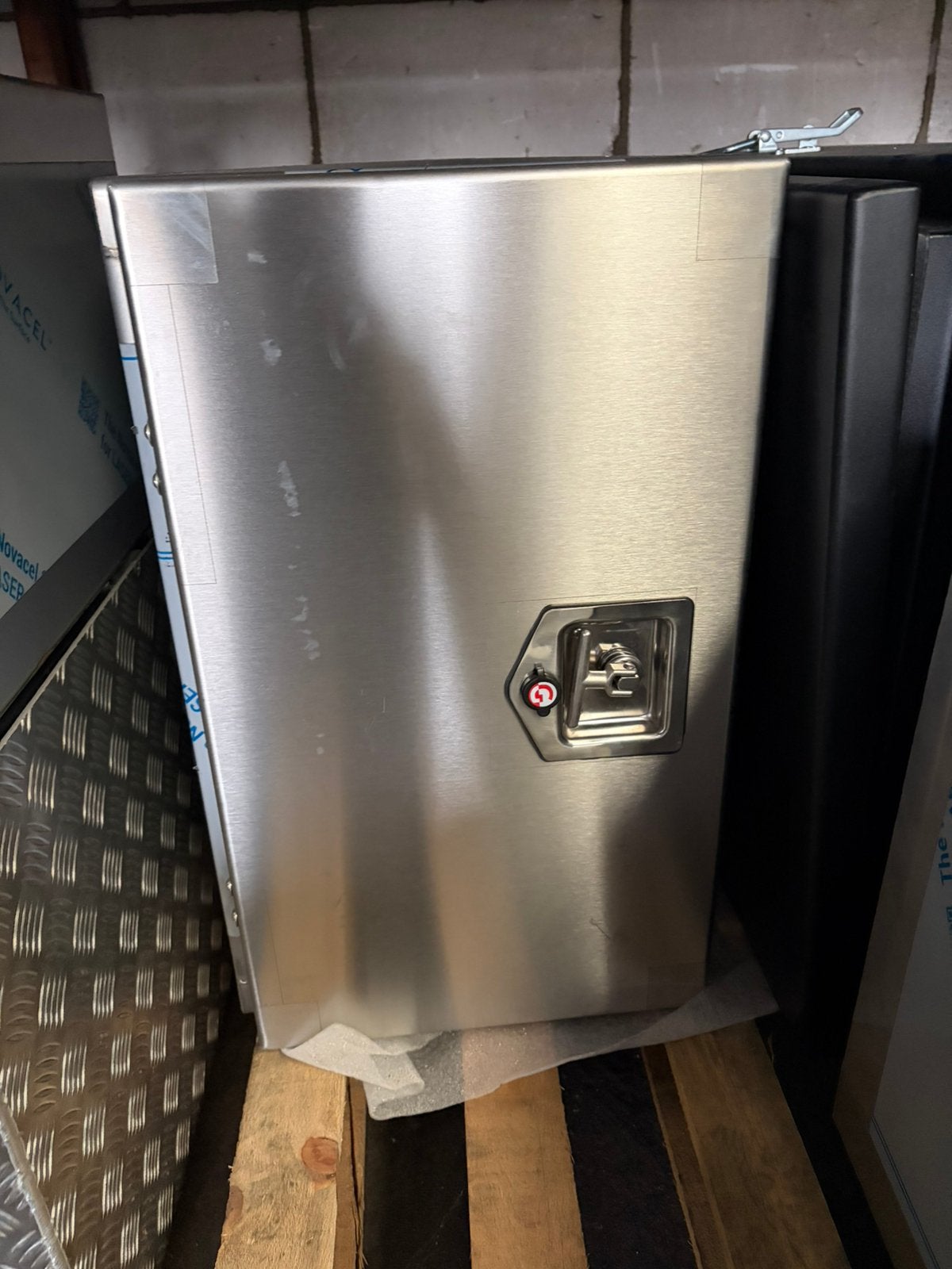 Rvs onderbouwkist 400x700x650 bxdxh met geborsteld deksel, Ophalen, Nieuw