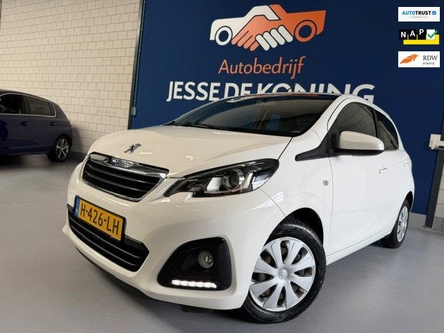 Peugeot 108 1.0 e-VTi Active / bj.2020 / kleur: wit / 5 deur, Auto's, Peugeot, Voorwielaandrijving, Stof, Gebruikt, Euro 6
