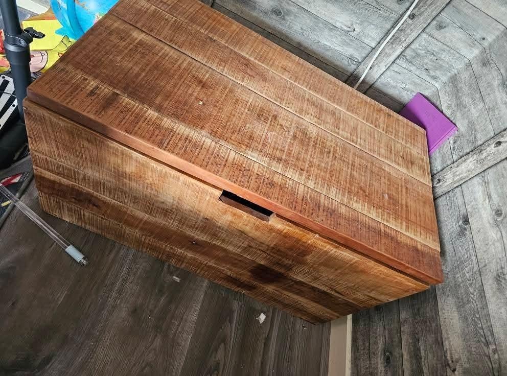 Mangohouten Kist - Opbergkist van massief mangohout, Huis en Inrichting, Woonaccessoires | Kisten, 50 tot 100 cm, Ophalen of Verzenden