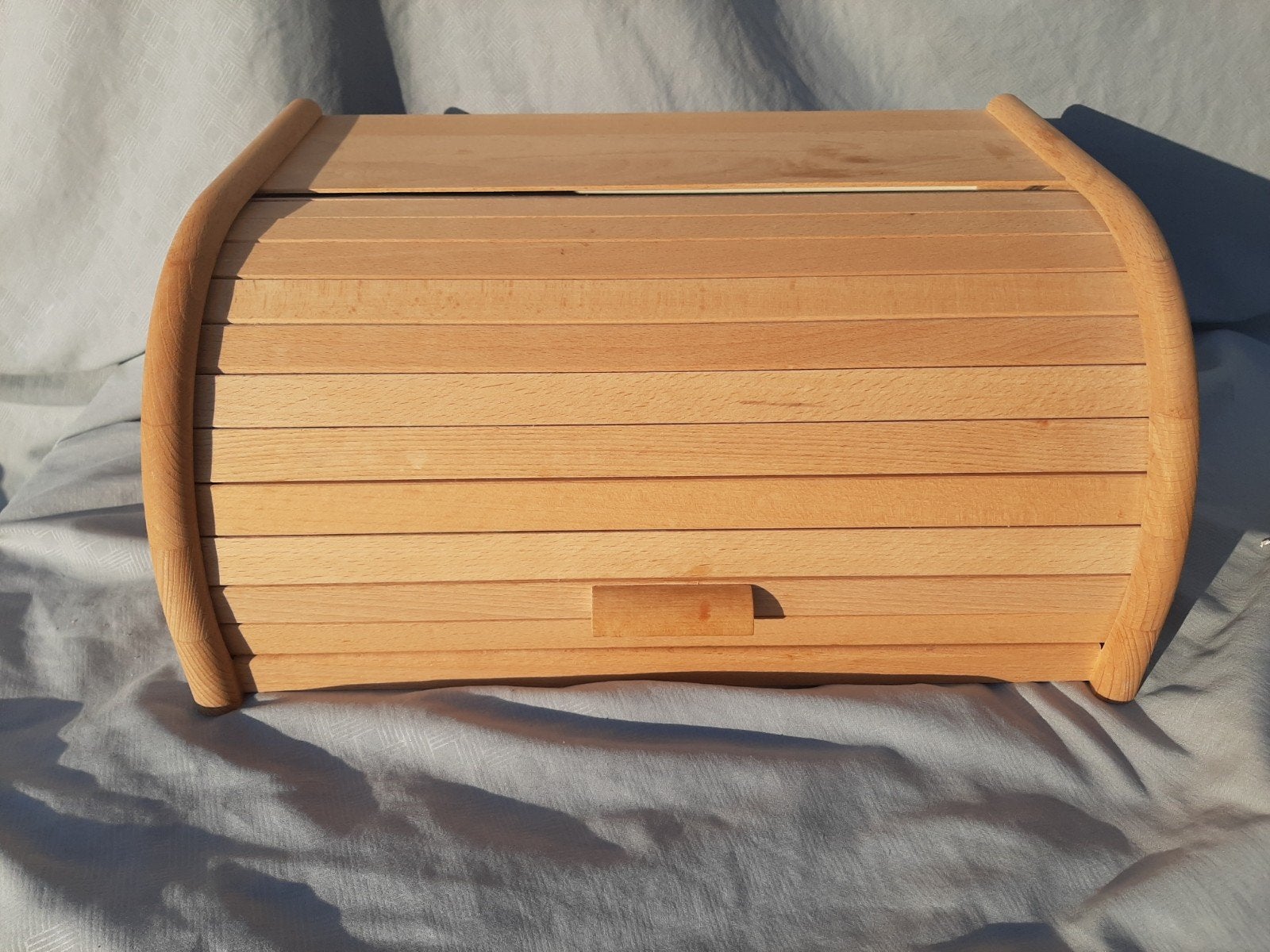 Houten broodtrommel, Gebruikt, Hout, Ophalen of Verzenden, Broodtrommel