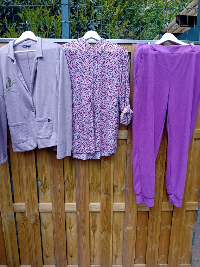 Leuke set  broek is oud roze., Kleding | Dames, Huispakken, Ophalen of Verzenden, Zo goed als nieuw, Maat 46/48 (XL) of groter
