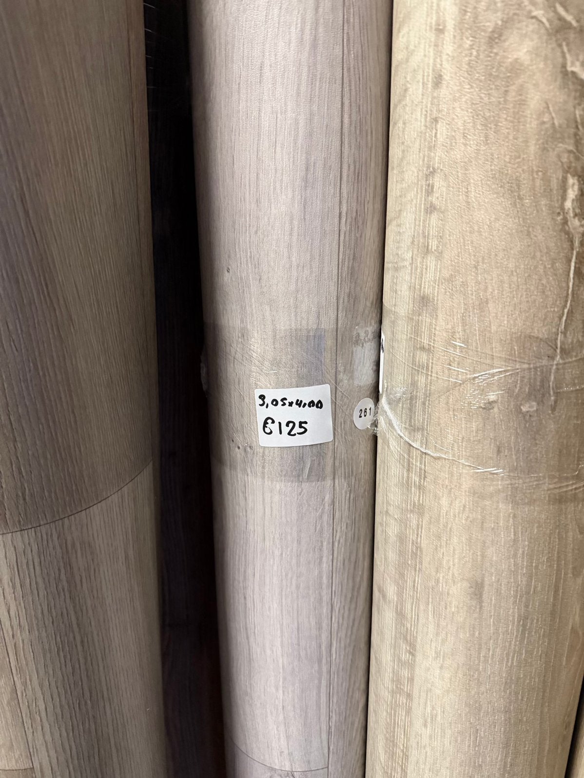 Grijs Eiken Vinyl Restpartij | 3,05x4,00mtr (12,2m2), Huis en Inrichting, Stoffering | Vloerbedekking, Ophalen, Nieuw, Nvt, Grijs