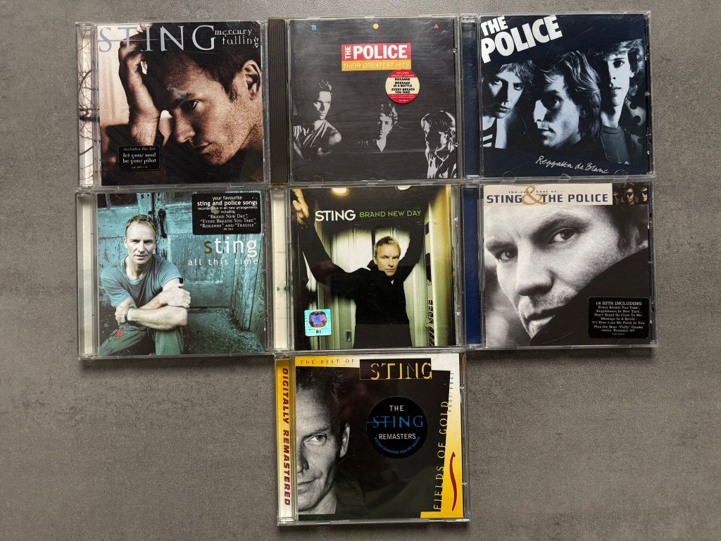 Sting& Police 9x cd- This, Hits, Soul, Nothing, Fields, Best, Ophalen of Verzenden, Zo goed als nieuw, Poprock