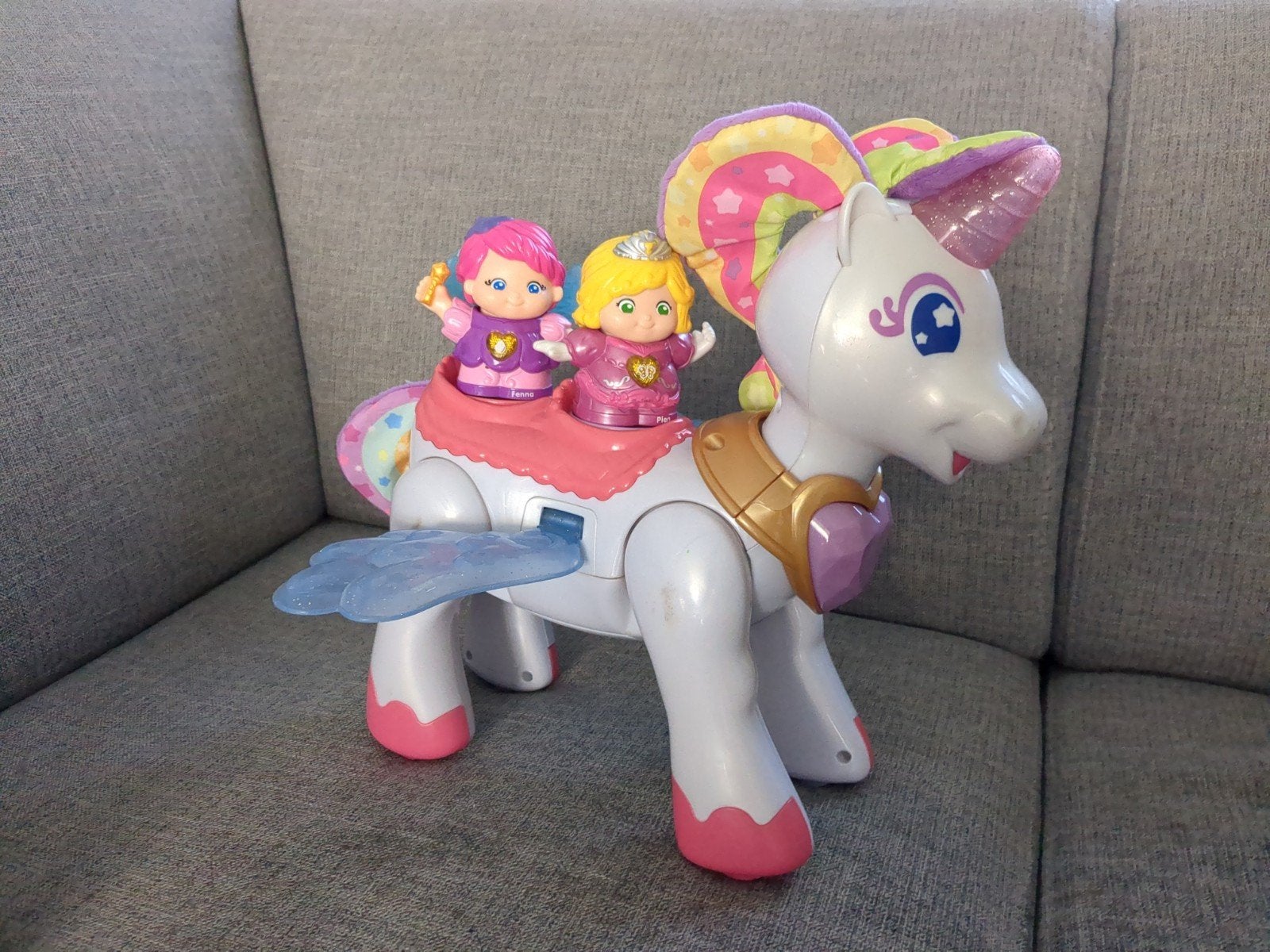 VTech Eenhoorn Vrolijke Vriendjes met poppetjes, Ophalen of Verzenden, Gebruikt, Meisje